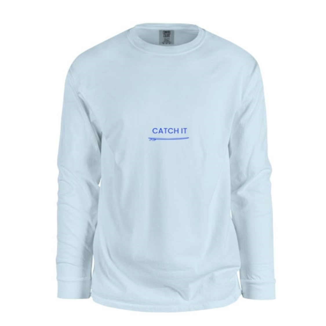 „Catch it“ - Pigment Dyed Longsleeve - chambray