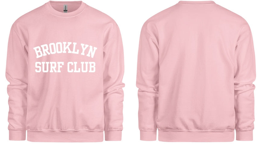 Crewneck Sweatshirt light pink Brooklyn Surf Club